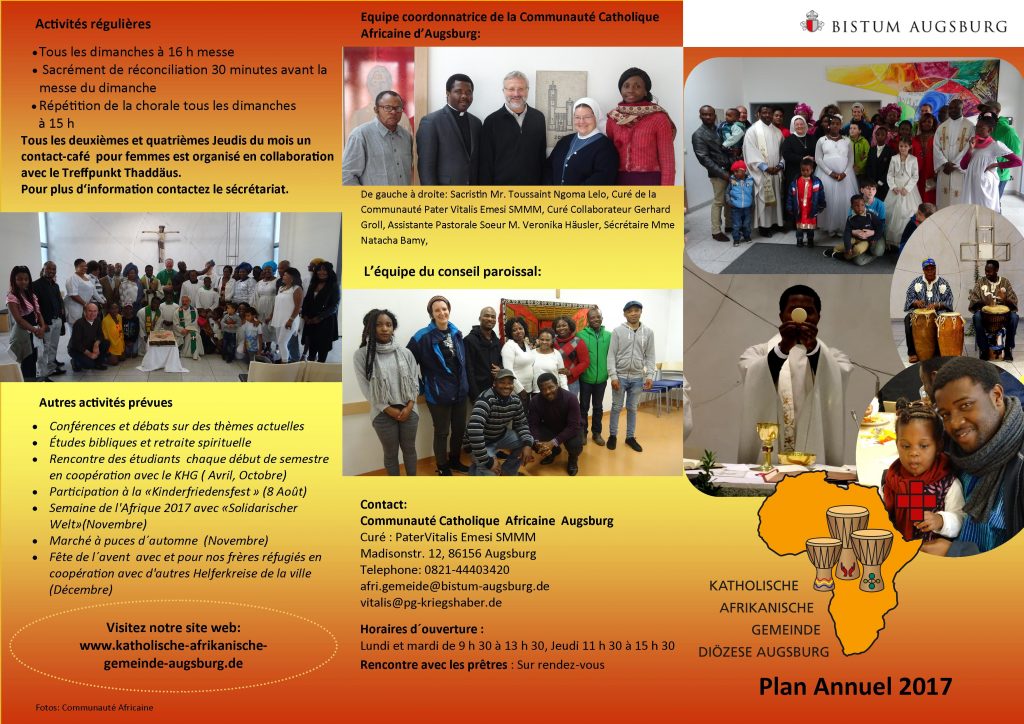 Programm Afrikanische Gemeinde - französisch 2017 I